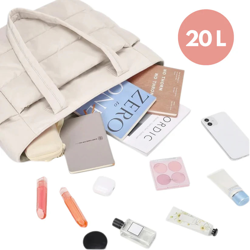 Lightweight Puffy Tote Bag